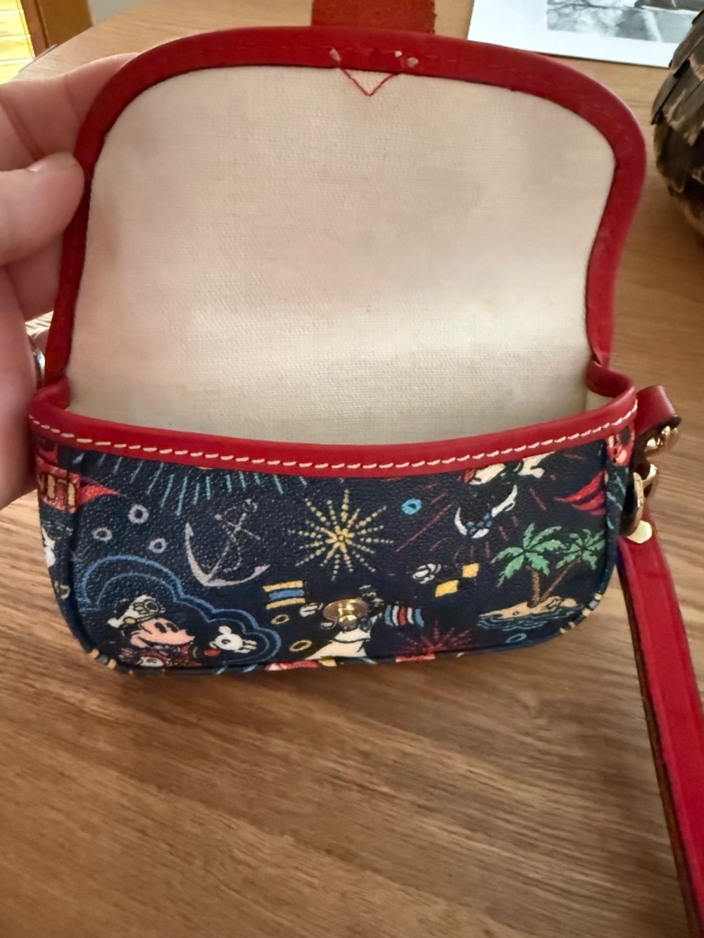 Dooney & Bourke Disney Cruise Mickey and Friends Wristlet - Picture 4 of 6